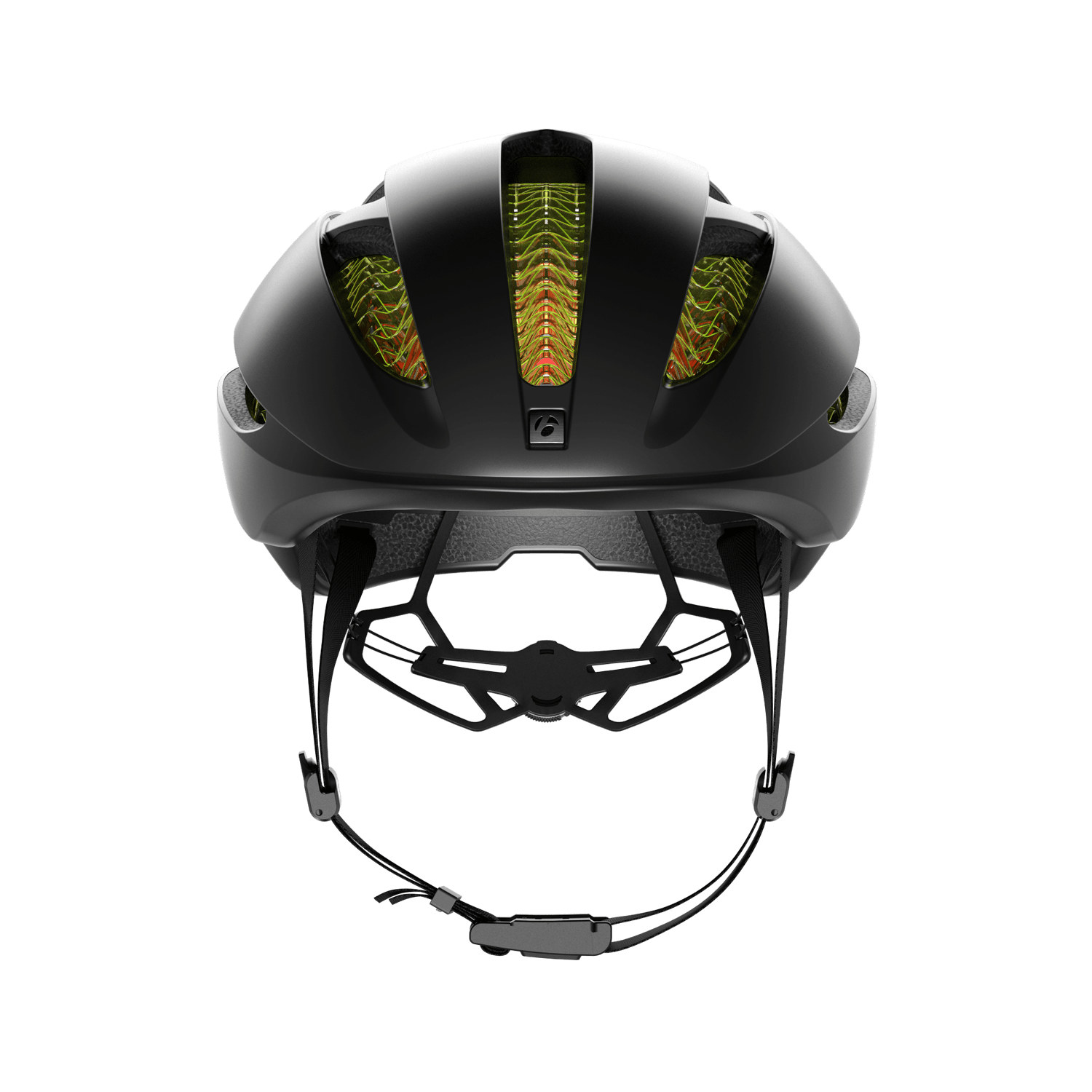 XXX black helmet front view